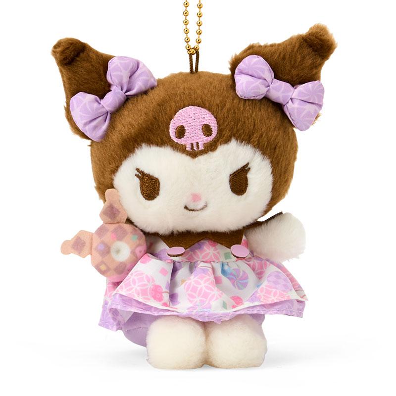 【震撼精品百貨】酷洛米_Kuromi~Sanrio 日本SANRIO三麗鷗 酷洛米絨毛玩偶吊飾-和風圖案*03095
