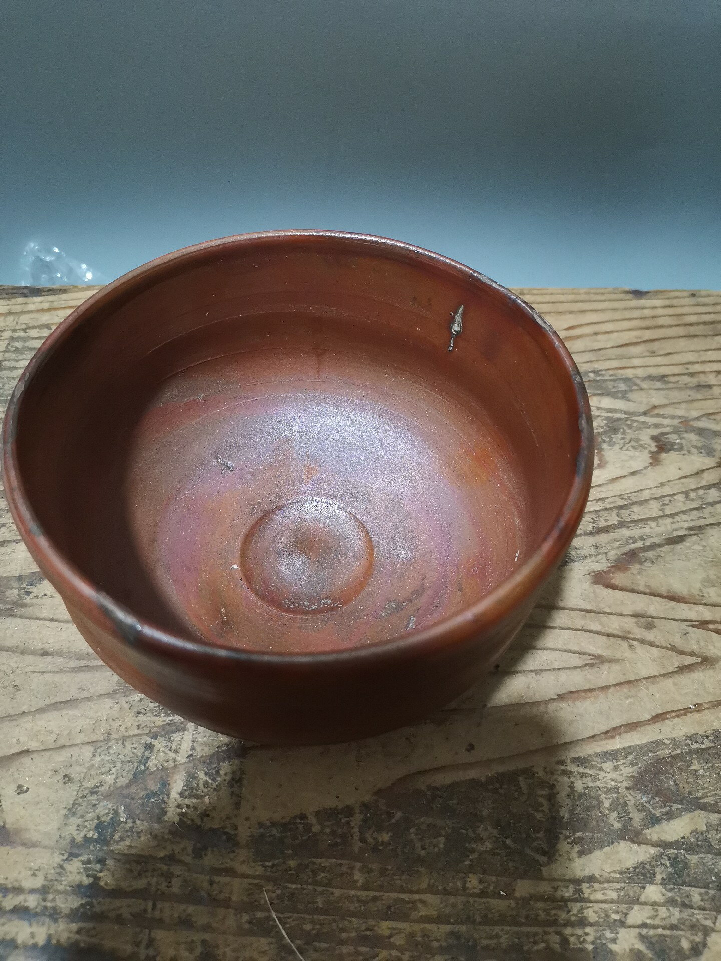 日本回流古備前燒茶道具碾茶器茶碗，茶盞。抹茶碗。明治大正時期