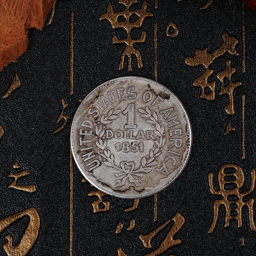 1851年美國銀元1美金自由銀幣銀圓外國硬幣仿古錢幣古玩收藏鷹洋| 協貿國際日用品生活3館| 樂天市場Rakuten