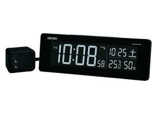 Seiko 精工【日本代購】液晶鬧鐘數碼錶，AC型著色液晶系列 DL-205 - 黑