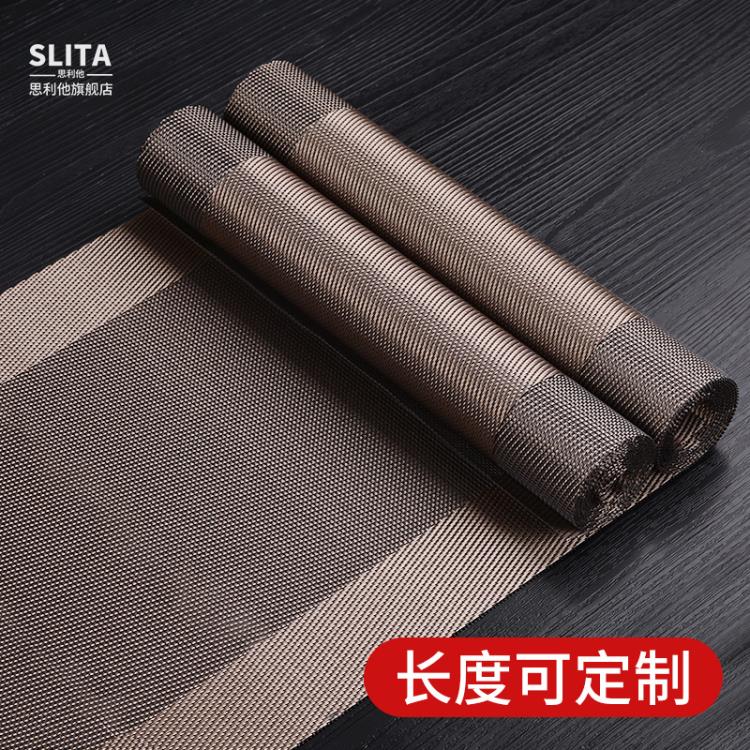 茶席竹蓆茶具配件桌旗防水茶墊茶布茶桌布茶旗禪意中式茶道茶盤墊青木鋪子】