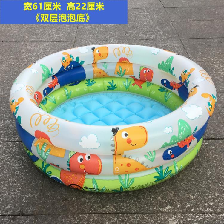 充氣圓形游泳釣魚池兒童寶寶家用大號戲水池室內嬰兒小孩海洋球池