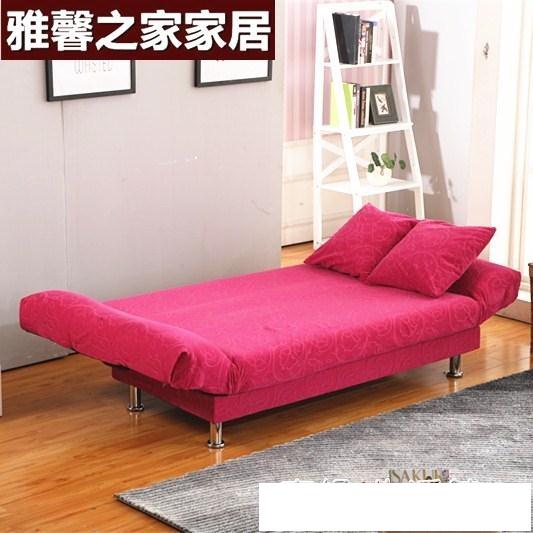 小戶型沙發出租房可摺疊沙發床兩用臥室簡易沙發客廳懶人布藝沙發AQ