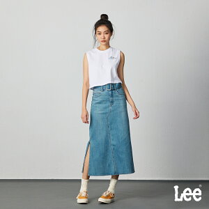 Lee 女款 雙排釦褲頭 牛仔長裙 10.5oz | Modern