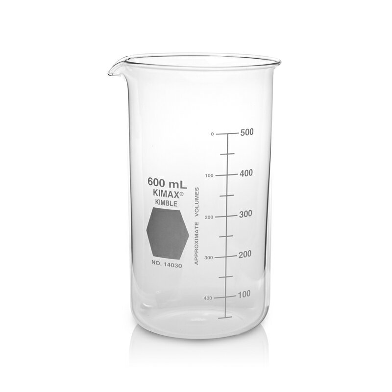 《KIMBLE》高型燒杯 具嘴 Beaker, Tall Form, with Spout