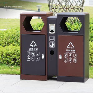 戶外垃圾桶 不鏽鋼環衛景區分類垃圾箱公園庭院室外大容量果皮箱