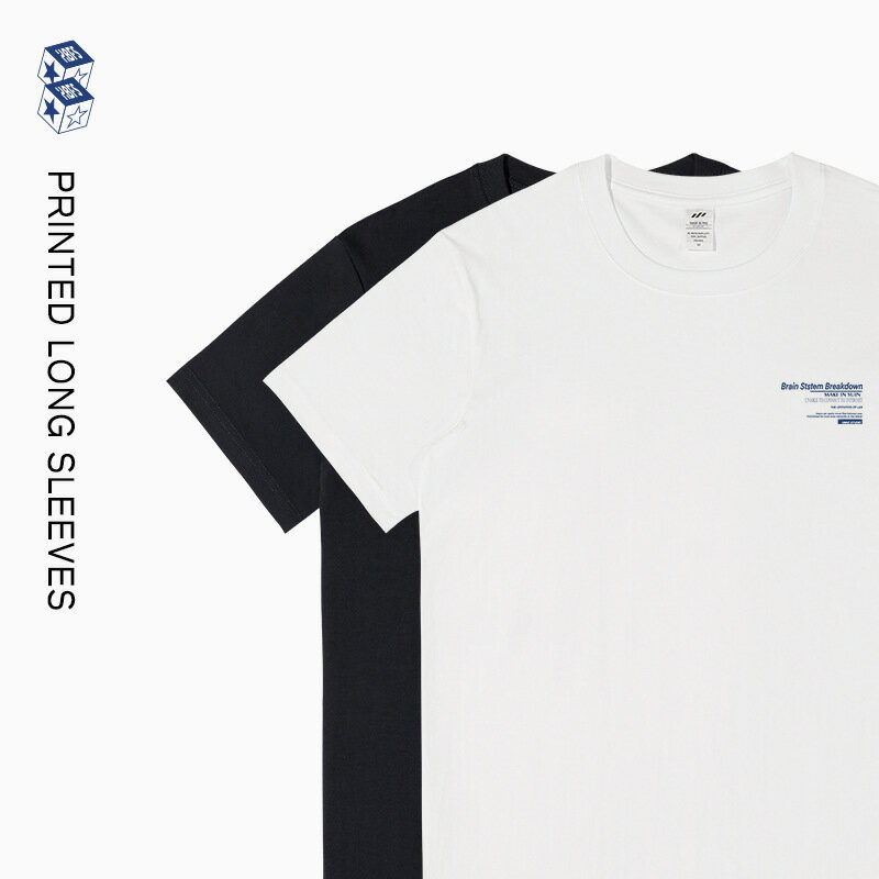 【喜挖】重磅純棉短袖t恤男寬鬆百搭小眾美式上衣2023夏季新款ins潮流男裝