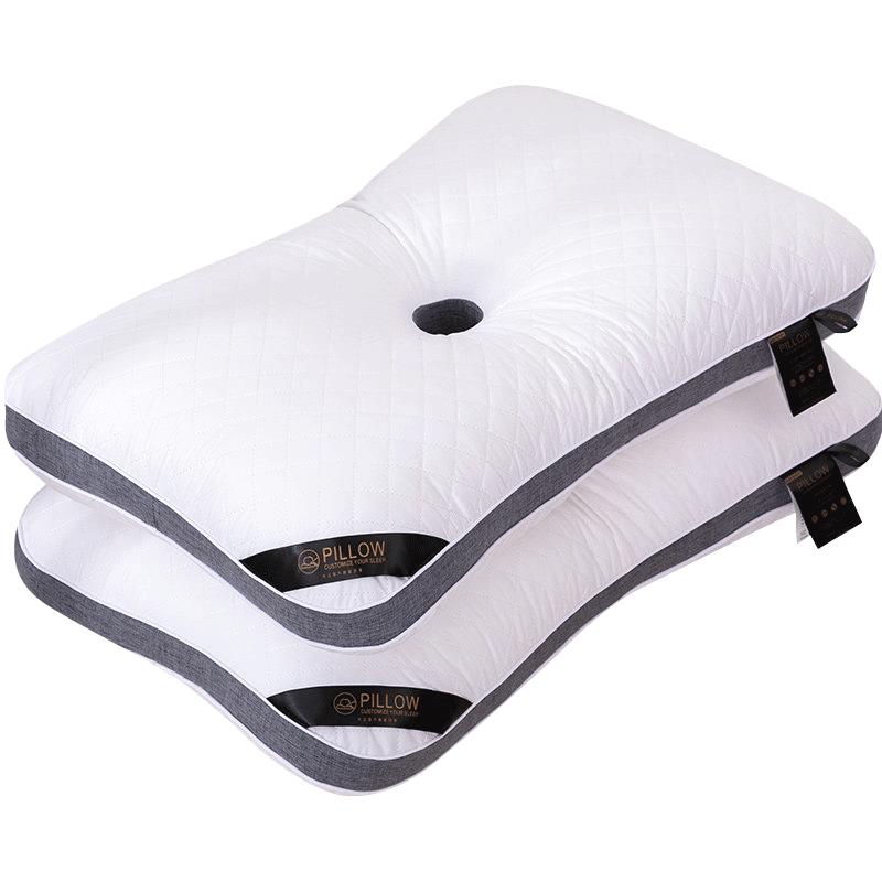 枕頭護頸椎助睡眠家用枕芯一對裝側睡不壓耳朵護耳枕不塌陷不變形