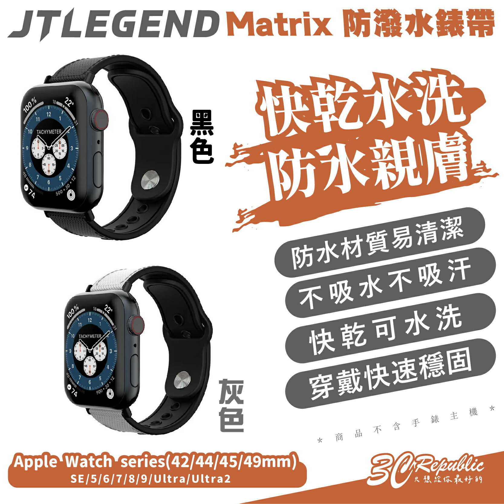 JTLEGEND JTL Matrix 智慧 手錶帶 防潑水 錶帶 Apple Watch 42 44 45 49 mm【APP下單9%點數回饋】【APP下單8%點數回饋】