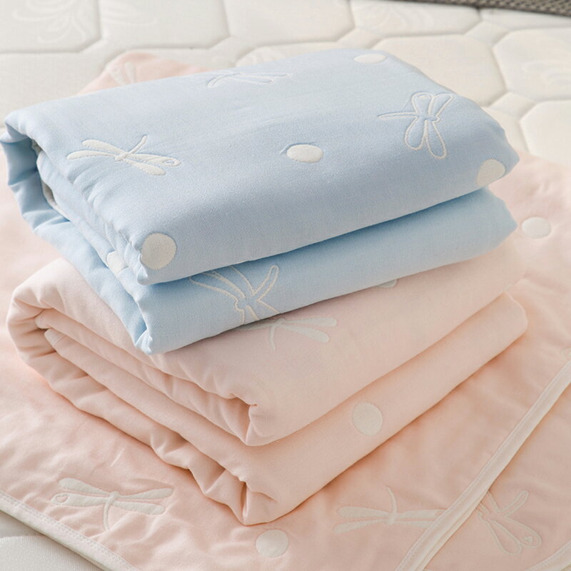 日系超柔竹纖維嬰兒浴巾純棉寶寶紗布蓋毯新生包被兒童空調毛巾被