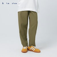 a la sha 斜鬆緊質感長褲 a la sha 斜鬆緊質感長褲