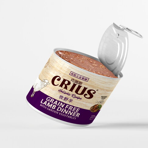【CRIUS 克瑞斯】全齡貓罐 天然紐西蘭 低敏無穀 單一純肉 主食罐 牧野羊 175G 1