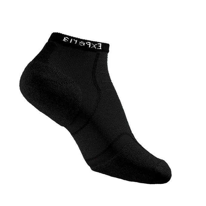 美國《THORLOS》EXPERIA雪豹-超短筒運動襪 (黑色)