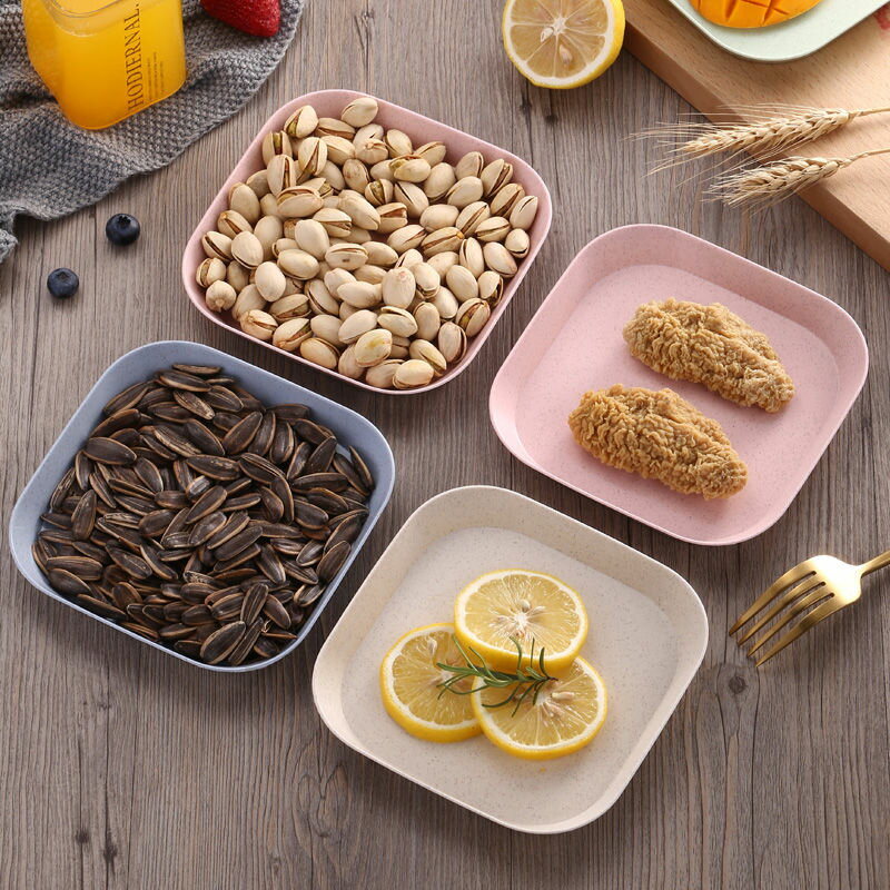 吐骨頭碟北歐簡約家用加深款塑料日式水果小吃菜盤子餐桌垃圾渣盤 4