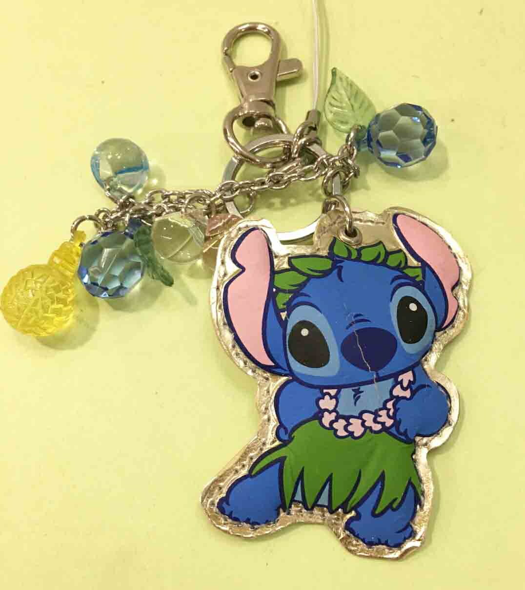 【震撼精品百貨】Stitch 星際寶貝史迪奇 鎖匙吊飾-夏威夷藍*57928 震撼日式精品百貨