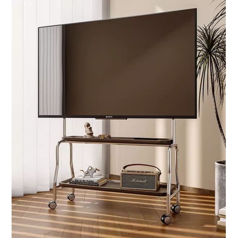 【限時優惠】多功能客廳移動電視架落地支架可移動電視架帶輪適用掛32到85英寸