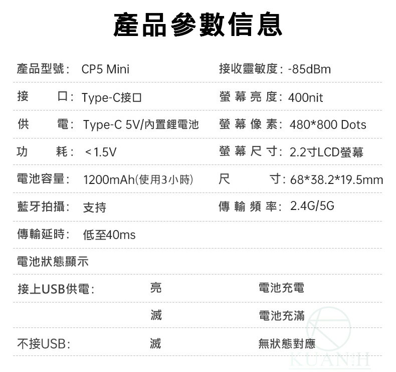 SHIMBOL CP5 mini 視澎 拍拍寶 自拍顯示螢幕 手機後置攝像頭自拍 拍攝拍照輔助神器 監視取景器 無線螢幕｜領券最高折$220 5