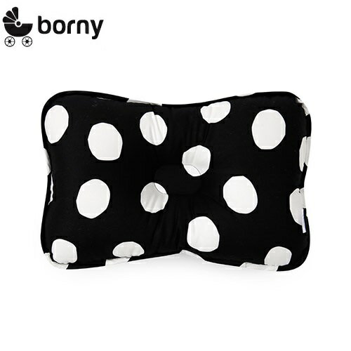 韓國【Borny】3D透氣純棉塑型嬰兒枕(6個月以上適用)(黑麥町)