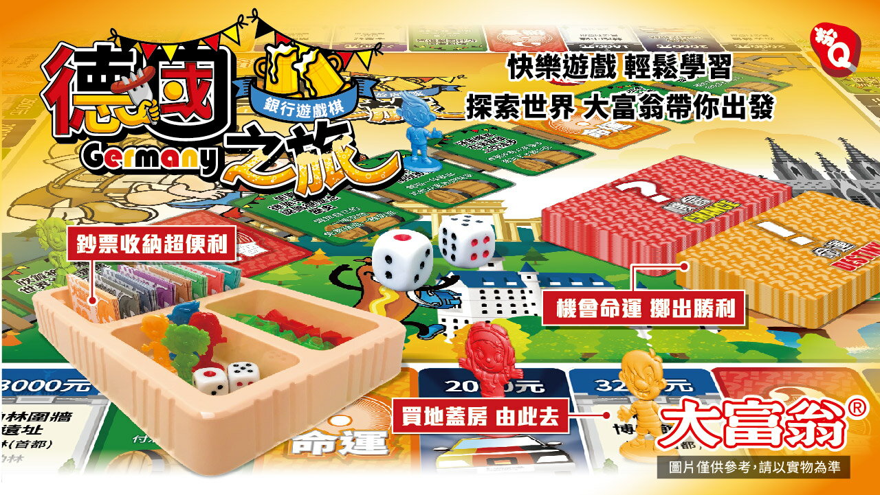大富翁 A788 (粉Q) 德國之旅 (桌遊 銀行遊戲) 2