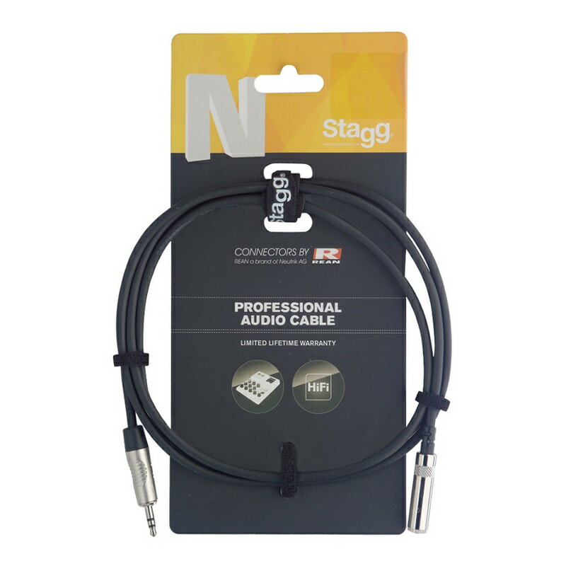 Stagg NAC2MPSMJSR 2米 耳機延長線 立體聲音源線 延長線【唐尼樂器】