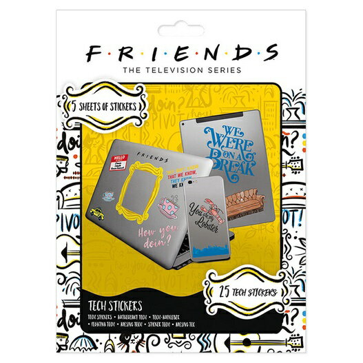 【六人行】 FRIENDS 科技貼紙組 筆電貼紙 手機貼紙 行李箱貼紙
