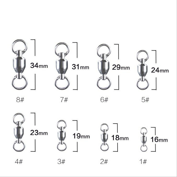 [沐沐屋]大物八字環 強力大物高速轉環連接器 強拉力不鏽鋼8字環 錨魚小配件 4