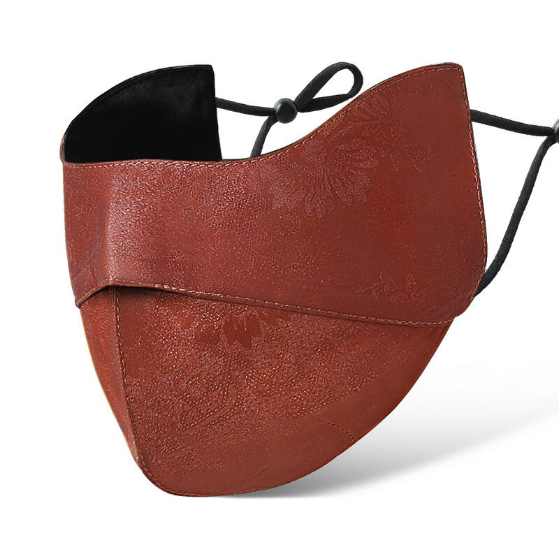 現貨+預購 口罩桑蠶絲面罩-香雲紗高級感花色防曬女配件2色74ej27【獨家進口】【米蘭精品】 1