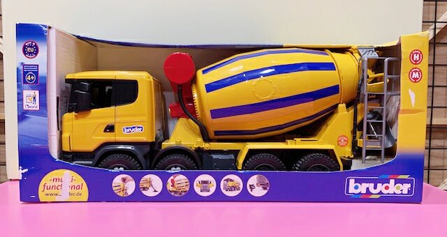 【震撼精品百貨】德國BRUDER 1/16 SUPER工程車/水泥車-黃#03554 震撼日式精品百貨