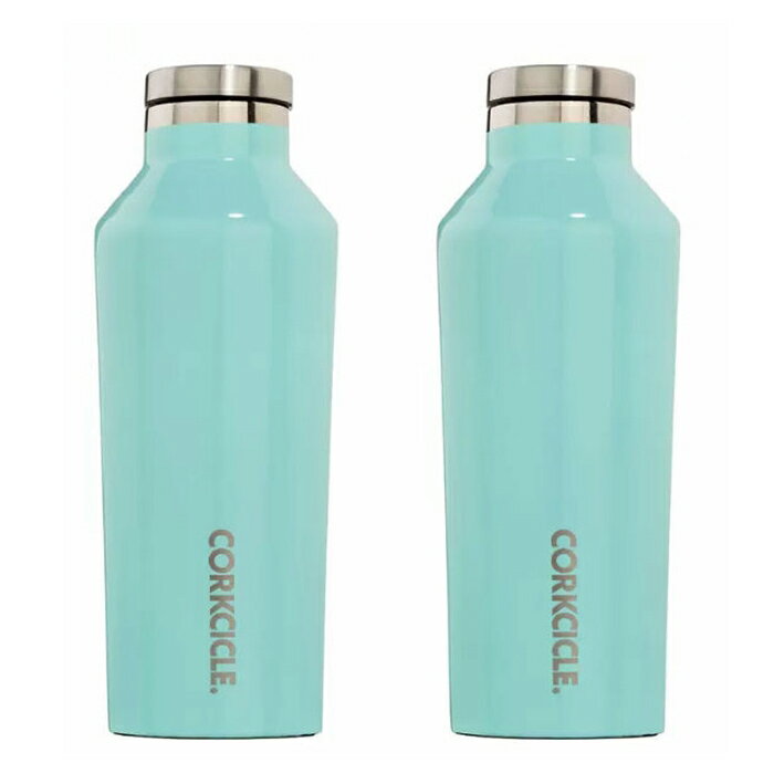 [COSCO代購4] 促銷到5月30號 W142640 CORKCICLE 不鏽鋼三層真空易口瓶 270毫升 X 2件組 土耳其藍 + 土耳其藍