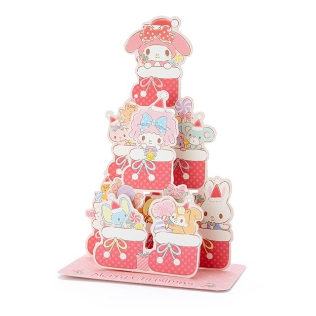 【震撼精品百貨】My Melody 美樂蒂~日本SANRIO三麗鷗 美樂蒂造型立體聖誕卡-靴子*08918