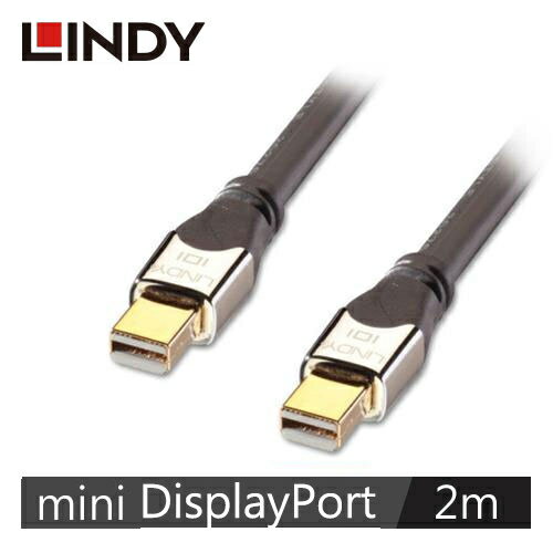 LINDY林帝 MINI DISPLAYPORT 1.3版 公 TO 公 傳輸線 2M