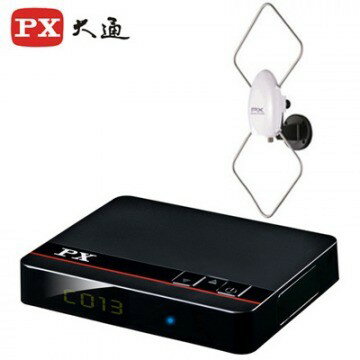 PX大通 HDTV影音教主II高畫質 數位機上盒HD-8000+HDA-5000數位天線