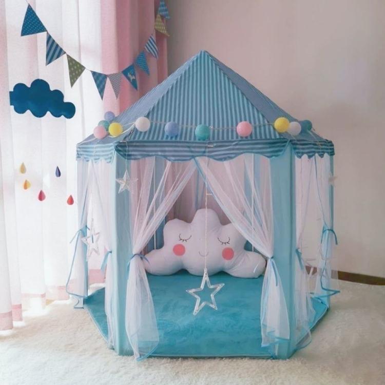 免運 兒童帳篷 兒童帳篷室內游戲屋寶寶公主城堡可睡覺女孩粉色玩具分床神器