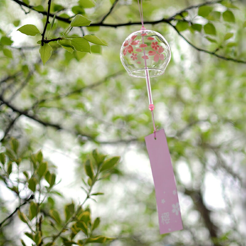 玻璃櫻花風鈴鈴鐺創意掛飾門飾女生臥室掛件冥想夏日和風 協貿國際日用品生活1館 樂天市場rakuten