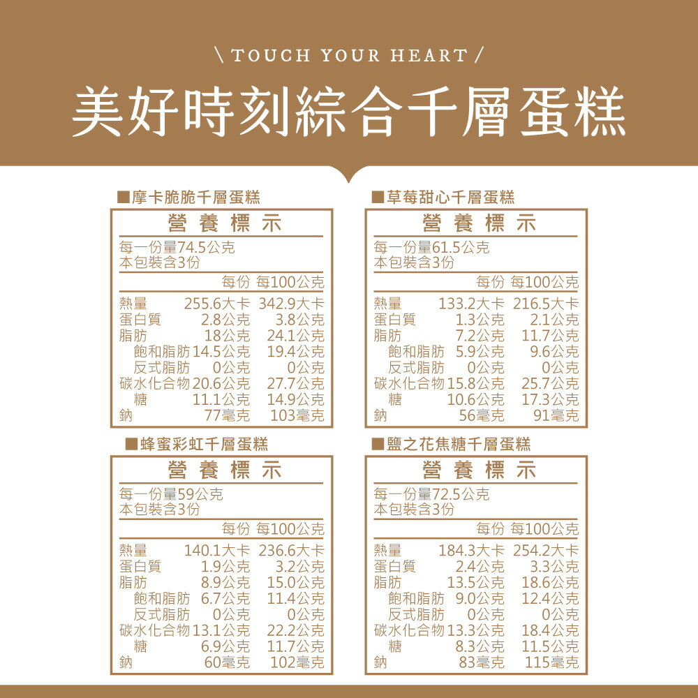 【塔吉特】美好時刻綜合千層 (8吋) 周年慶新組合 免運 買就送品牌桌曆乙本 5
