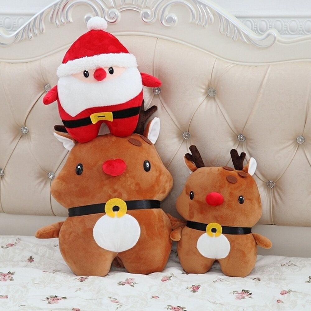 ✤宜家✤可愛創意聖誕老人抱枕 絨毛玩具 聖誕節禮物 (30cm)