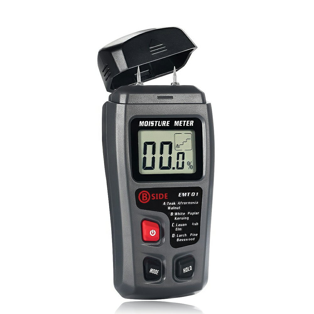 BSIDE 彼賽 木材 濕度 測試儀 (EMT01) 插針式電阻測試 含水率 濕度測量儀 木材水分檢測 木材濕度測量工具 濕度檢測