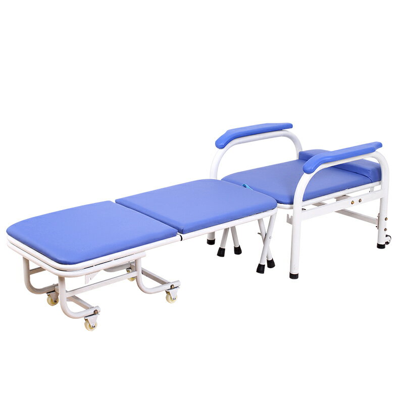 陪護椅床兩用多功能醫用單人便攜式折疊椅床醫院家用午休椅 午睡床