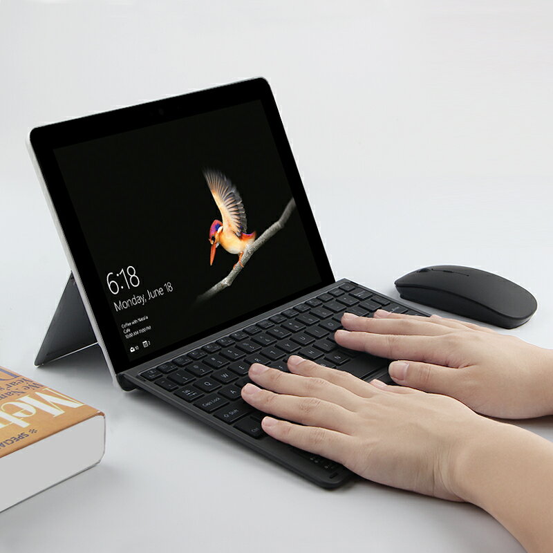 微軟Surface Go2無線藍牙鍵盤帶七彩背光GO平板電腦磁吸外接鍵盤皮套