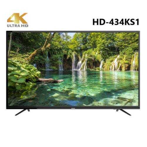 HERAN禾聯 43吋 4K UHD液晶顯示器+視訊盒 HD-434KS1