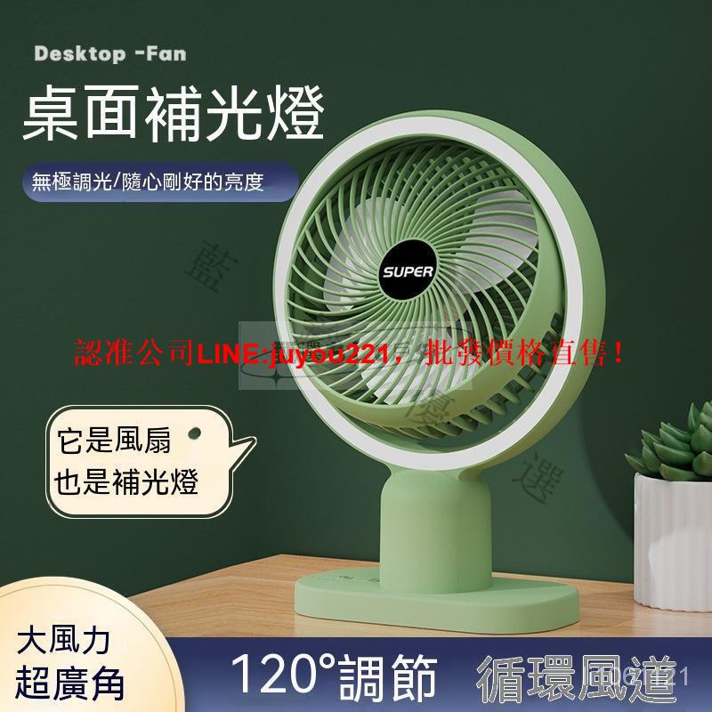 【免運】新款桌麵迷妳電風扇 便攜小風扇USB補光空氣迴圈臺式傢用風扇 臺式冷風扇