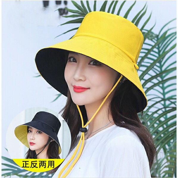 帽子女漁夫帽韓版學生春夏百搭遮陽帽子雙面戴防紫外線防曬遮陽帽