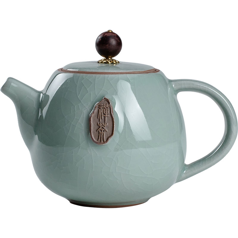 陶瓷茶壺 功夫泡茶壺家用大號水壺單壺耐熱花茶壺茶具套裝送杯子