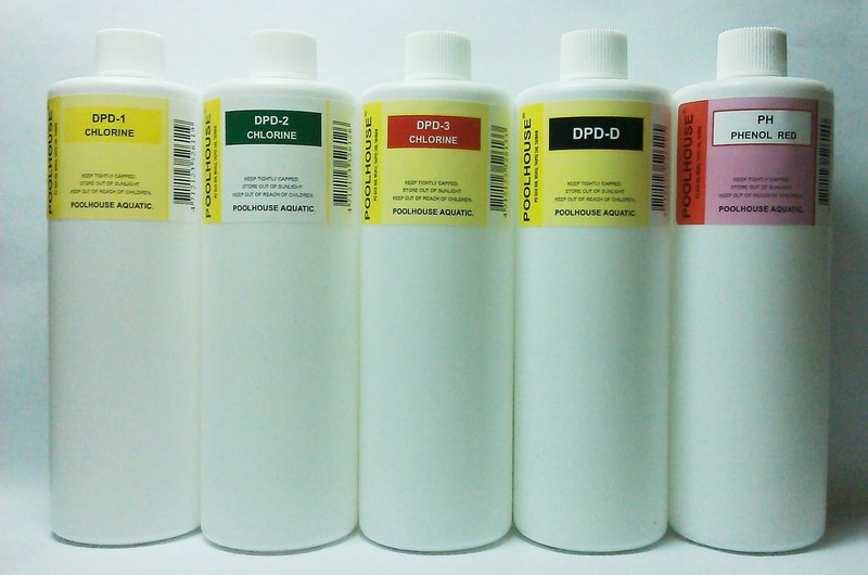 測試液補充瓶(250c.c.)  餘氯  總氯  酸鹼度  CL  PH   異氰酸  PIC