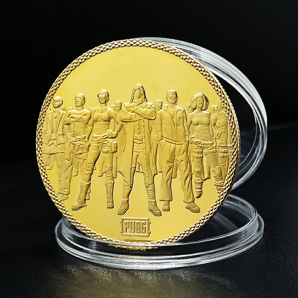 英文版】PUBG大吉大利晚上吃雞金色紀念幣絕地求生硬幣徽章| 協貿國際日用品生活3館| 樂天市場Rakuten