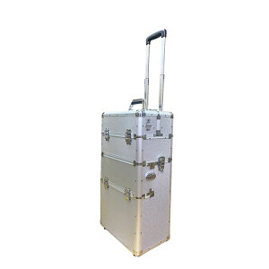 雙開手拉鋁箱 二層 專業化妝箱 行李箱式街頭藝人 電動工具收納箱 可托式萬用箱 移動式工作箱 大空間