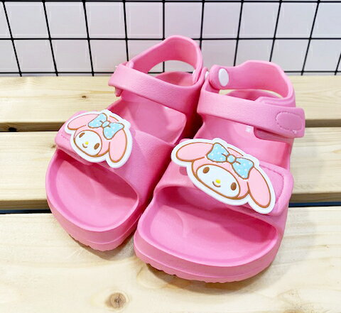 【震撼精品百貨】My Melody 美樂蒂 台灣製美樂蒂正版兒童超輕涼鞋-大頭粉(13 18號)#20316 震撼日式精品百貨