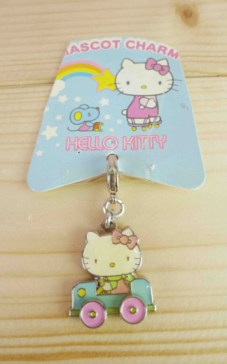 【震撼精品百貨】Hello Kitty 凱蒂貓 KITTY吊飾拉扣-聖誕系列-汽車 震撼日式精品百貨