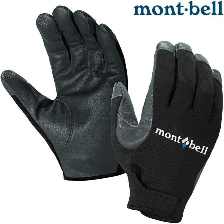 Mont-Bell Trekking Gloves 男款羊皮健行手套 1118289 BK 黑