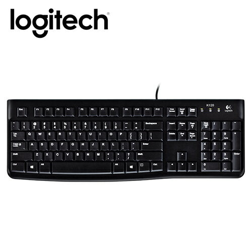 【logitech 羅技】K120 有線鍵盤【三井3C】